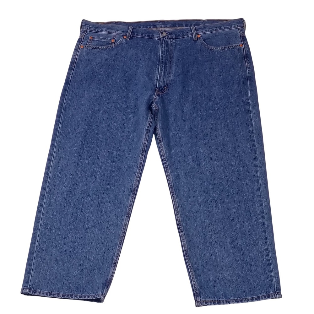Levis 550 Mens Relaxed Fit Blue Denim Jeans W46 L30 Medium Wash 01550-4891